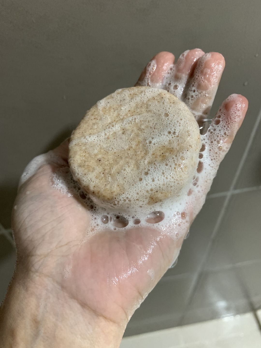Customer photo review of Anti Dandruff Shampoo Bar Pure Buzz