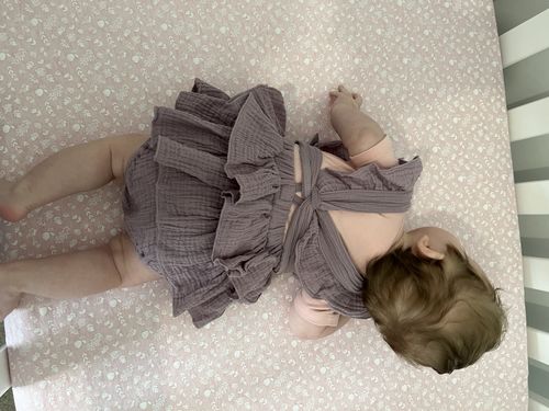 Customer photo review of Luna Romper - Purple