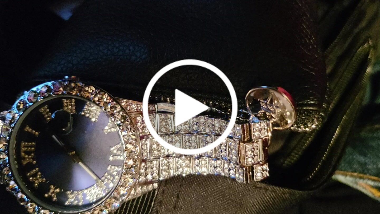 Customer video review of Sapphire Numeral Dial Diamond Simulant Watch - Silver