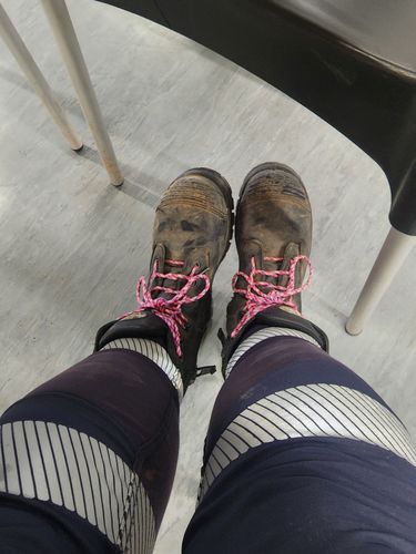 Customer photo review of Shoelace - Country Girl Camo