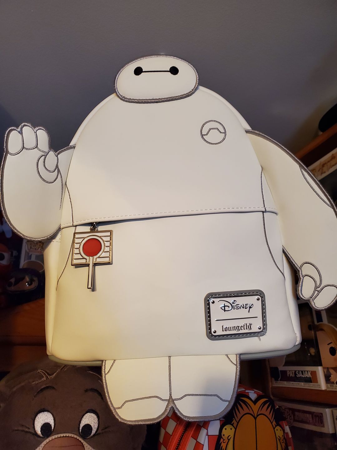 Customer photo review of 707 Street Exclusive - Loungefly Disney Glow in the Dark Talking Baymax Mini Backpack