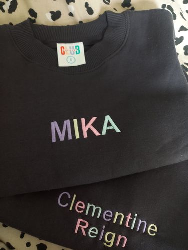 Customer photo review of Custom Bub/Mini/Teen sweaters