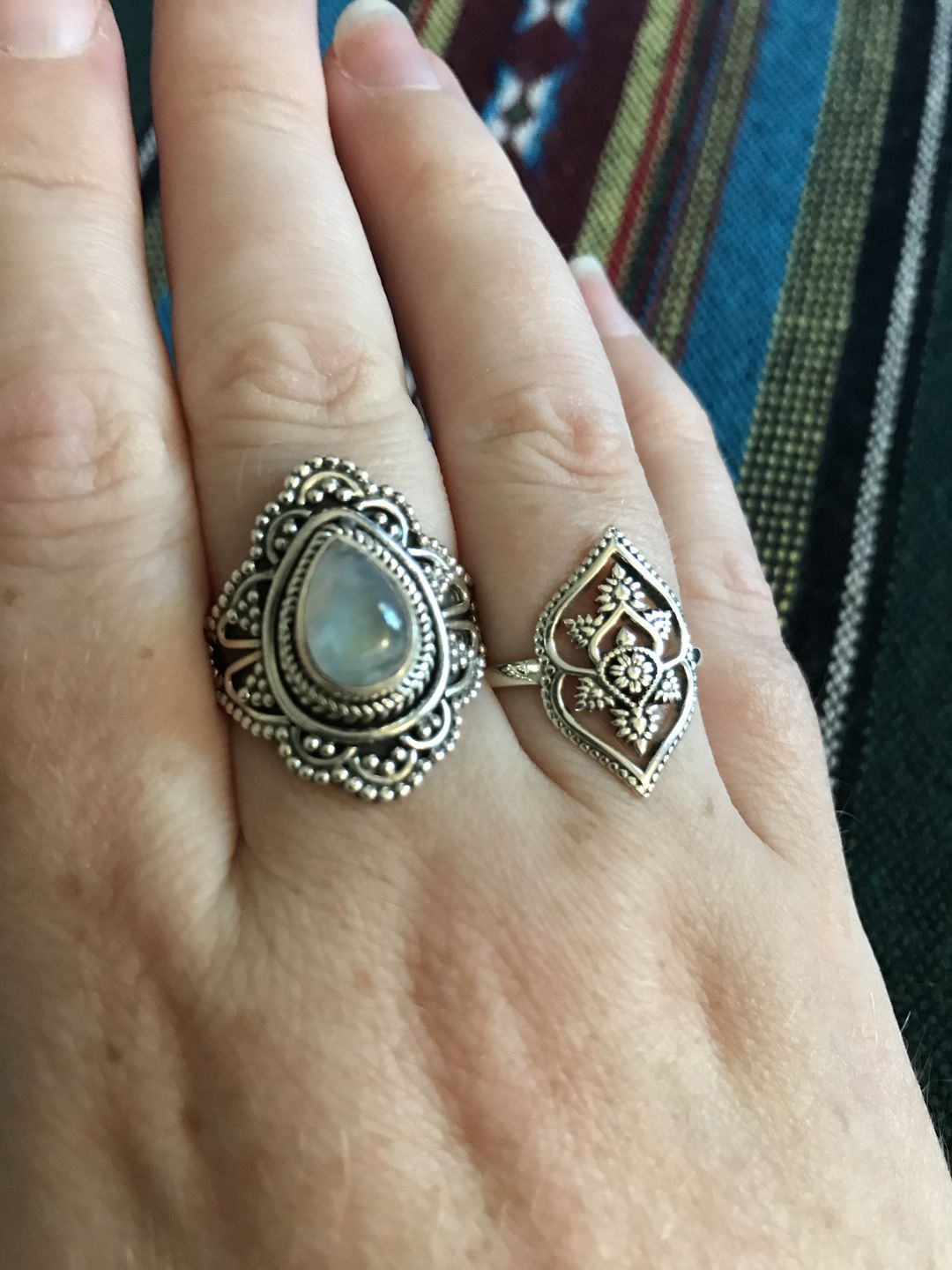 Customer photo review of Flower Mandala Ring