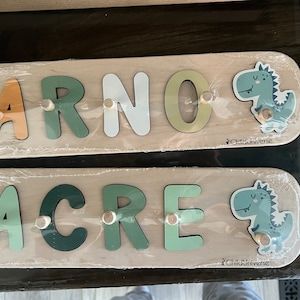 Customer photo review of Name Puzzle with Pegs