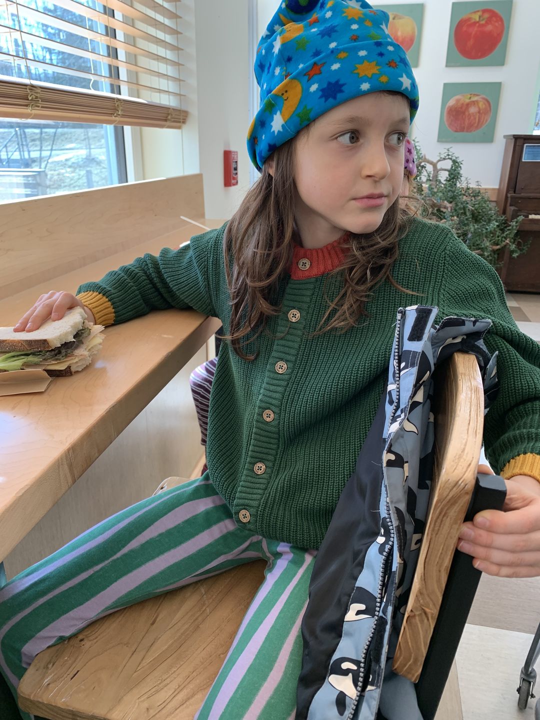 Customer photo review of From One To Another Olive Snuggly Knitted Cardigan