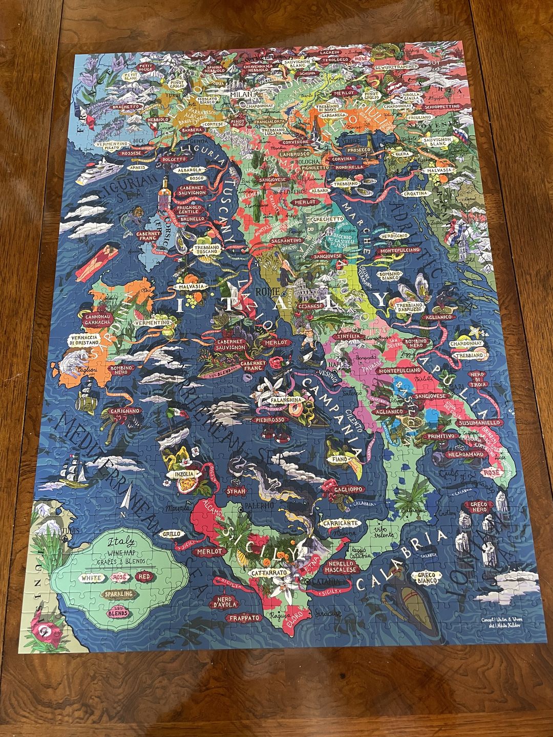Customer photo review of Wine Puzzle - Italy