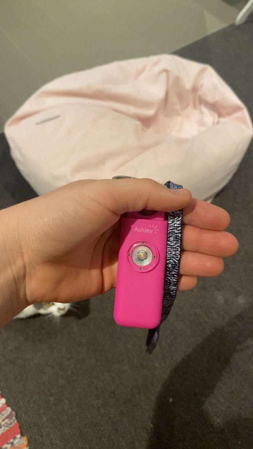 Customer photo review of The Ashley Personal Safety Alarm