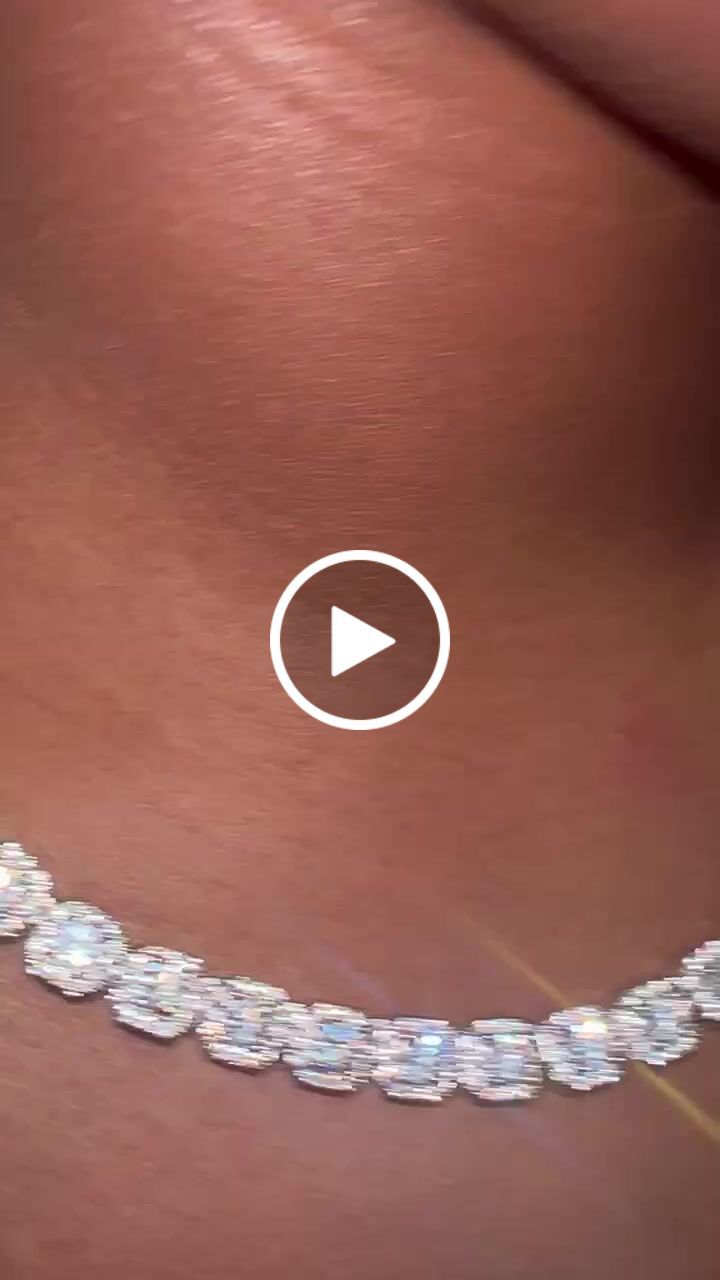 Customer video review of Micro Clustered Tennis Chain - White Gold