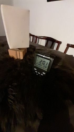 Customer photo review of Azan Clock for Muslim with Prayer Alarm Qiblah and Hijri Calendar Islamic Al Harmeen Fajr Table Time