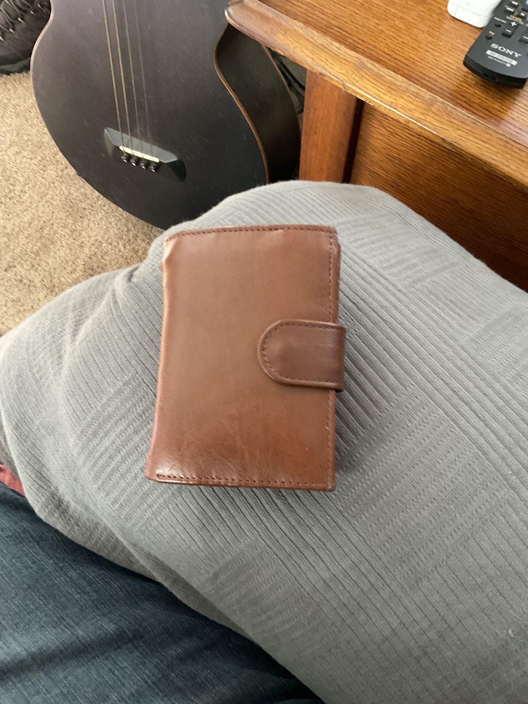 Customer photo review of Full Grain Cowhide Leather Wallet