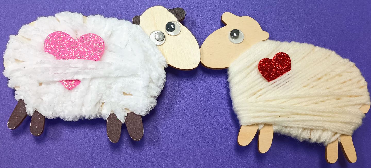 Customer photo review of Unfinished Wood Cute Sheep Shape - Craft - up to 36"