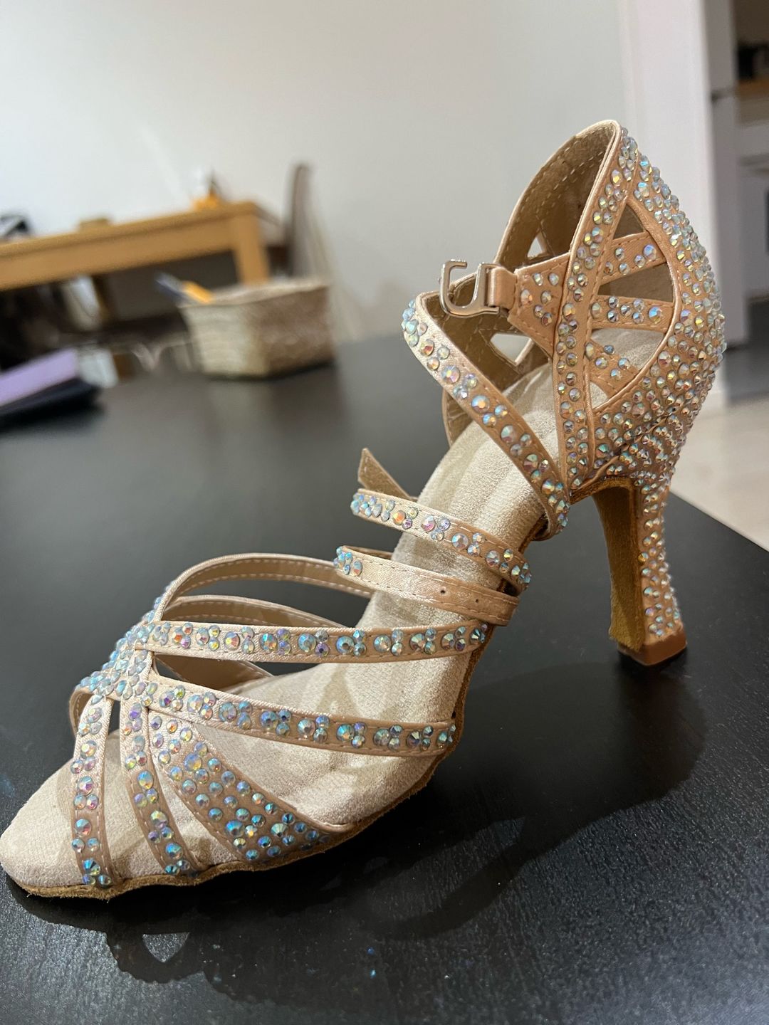 Customer photo review of Chaussures de danse latine en strass - Bellissima