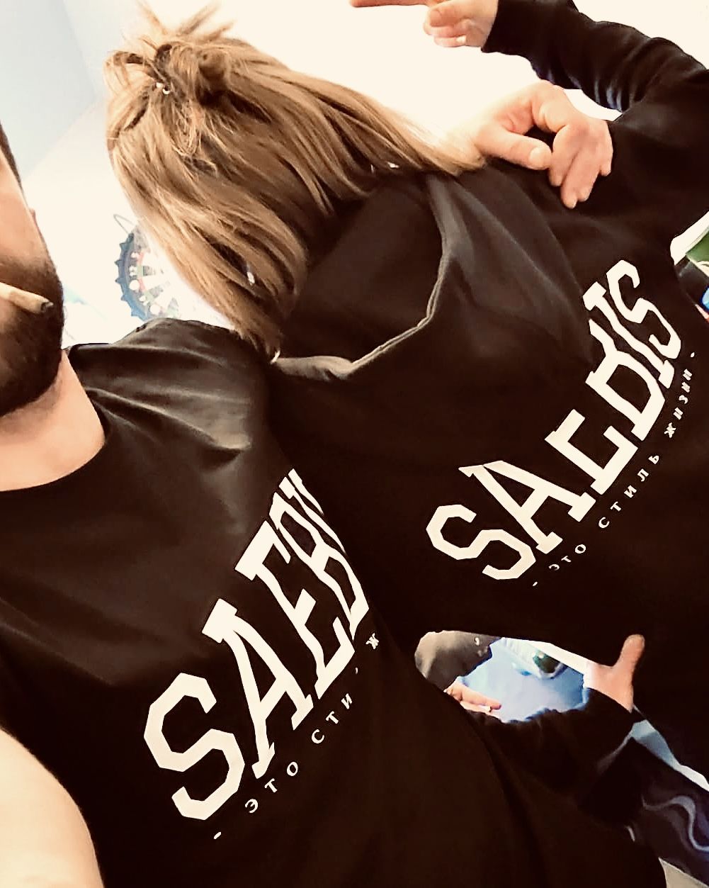 Customer photo review of Lifestyle Damen Oversized Zip Hoodie mit Reißverschluss asphaltgrau by SAEBIS®