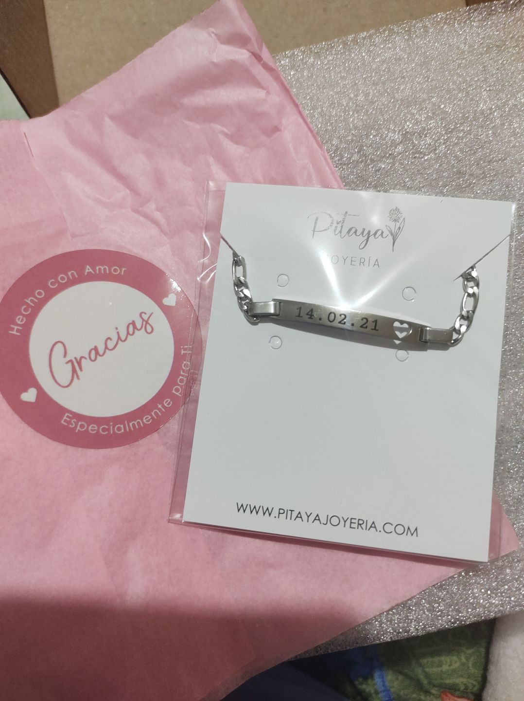 Customer photo review of Pulsera Fígaro Personalizada