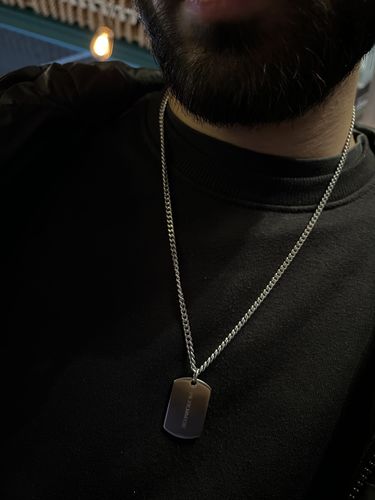 Customer photo review of Matte Dog Tag