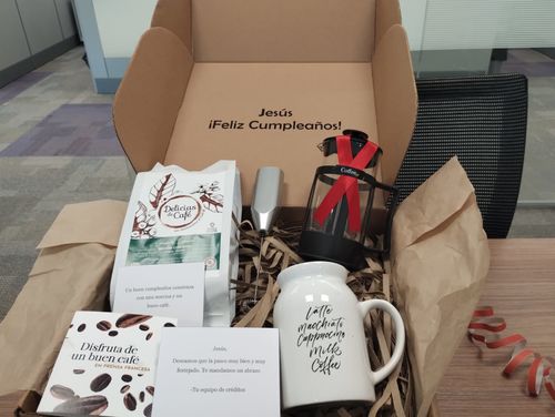 Customer photo review of Café Latte con Jarra Lechera y Prensa Francesa