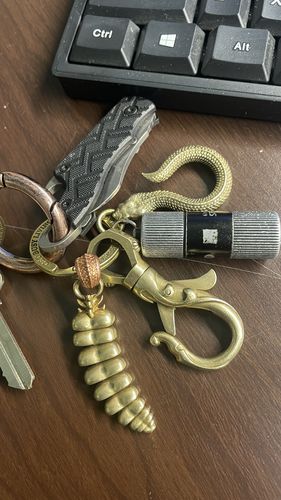 Customer photo review of Rattlesnake Tail Pendant