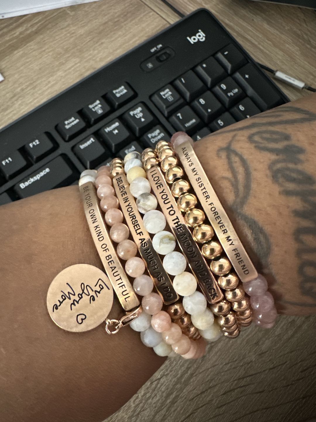 Customer photo review of Bloom Bracelet Box - Monthly Subscription Box
