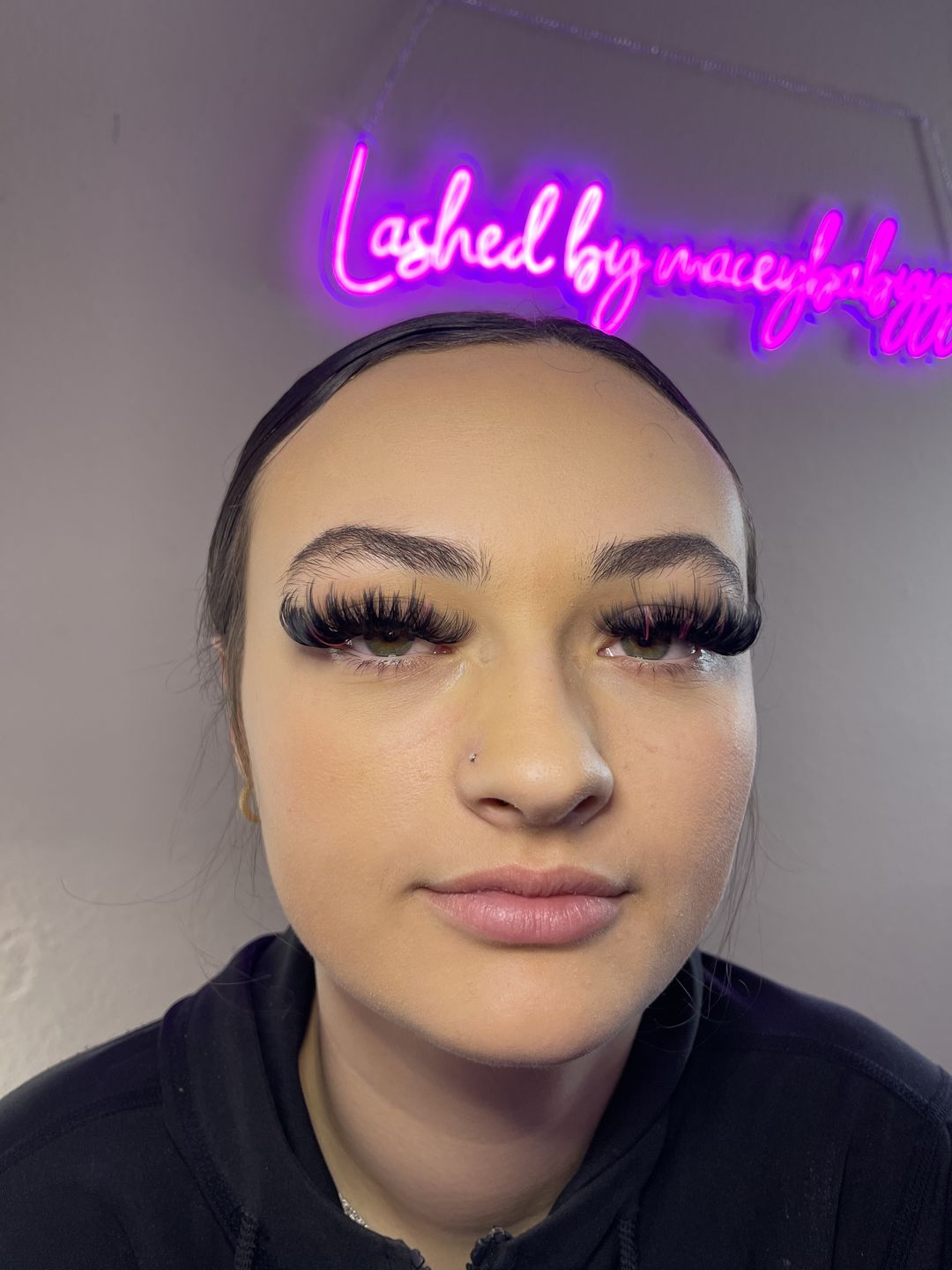 Customer photo review of Premium Eyelash Extensions 0.03mm