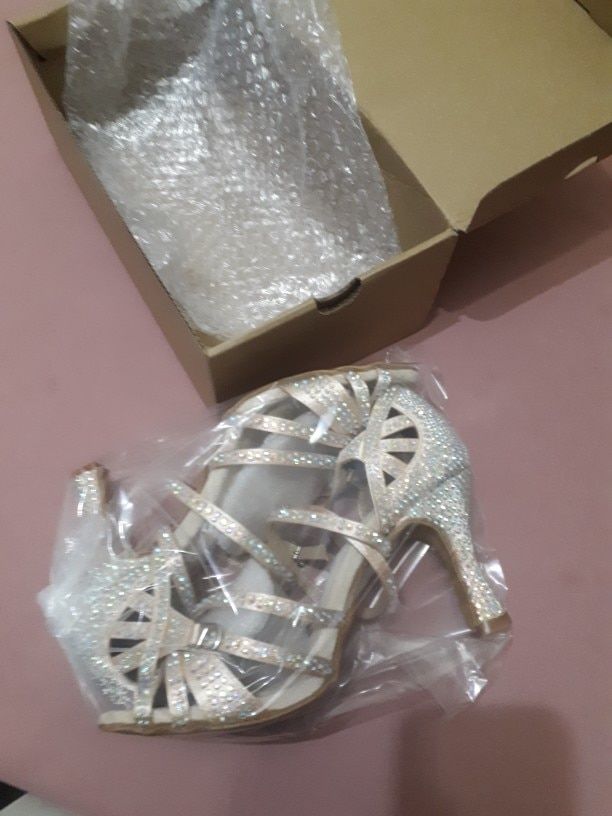 Customer photo review of Chaussures de danse latine en strass - Bellissima