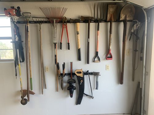 Customer photo review of Wall Mounted Bike Rack for 3 Bikes