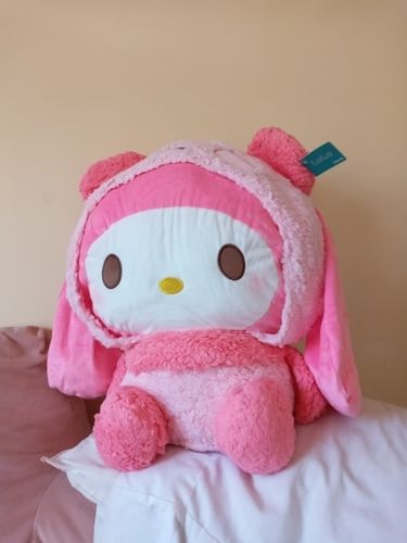 Customer photo review of My Melody Snuggle Buddy Plushie