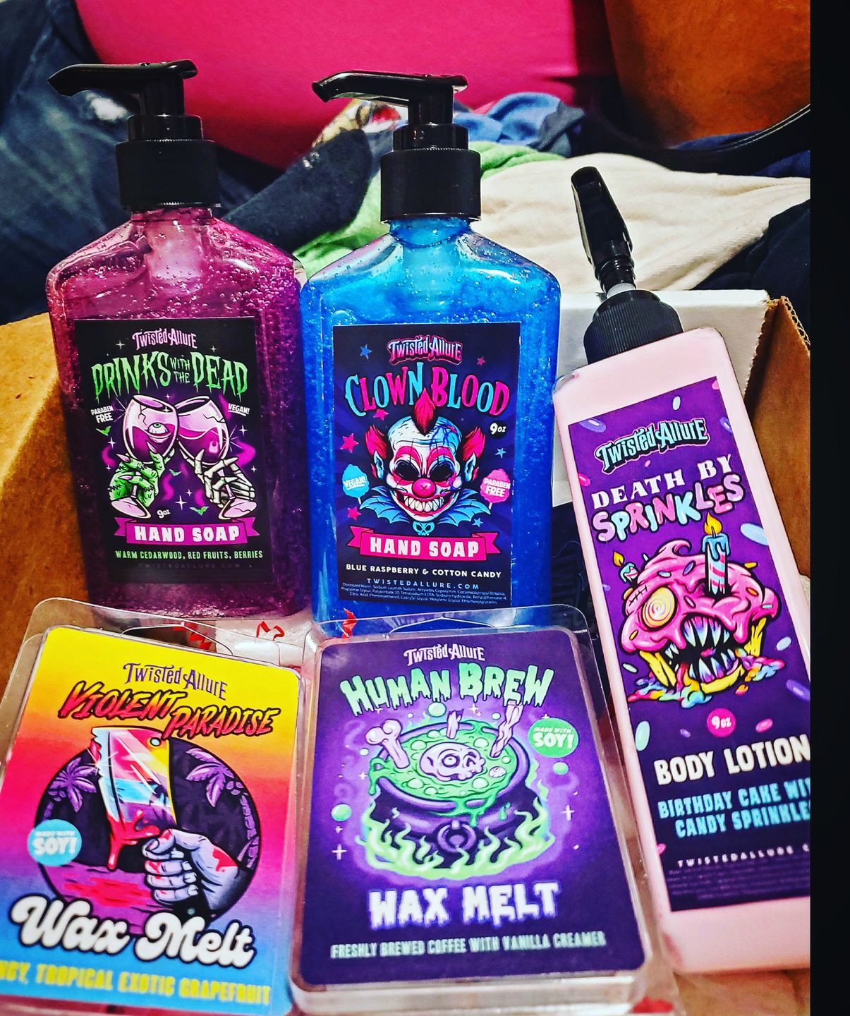 Customer photo review of Death by Sprinkles Body Lotion (Birthday Cake)