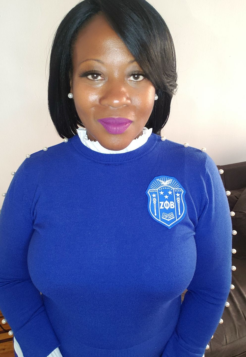 Customer photo review of PEARLfect Sweater - White Shield
