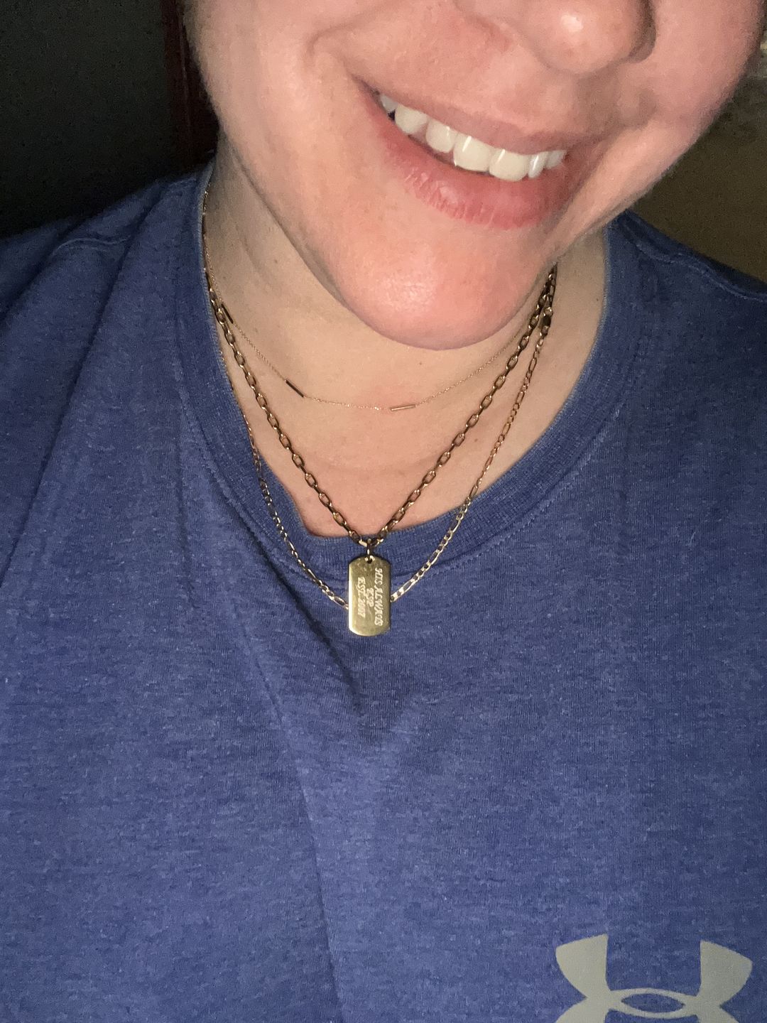 Customer photo review of Minimal Dog Tag