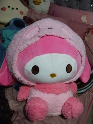 Customer photo review of My Melody Snuggle Buddy Plushie