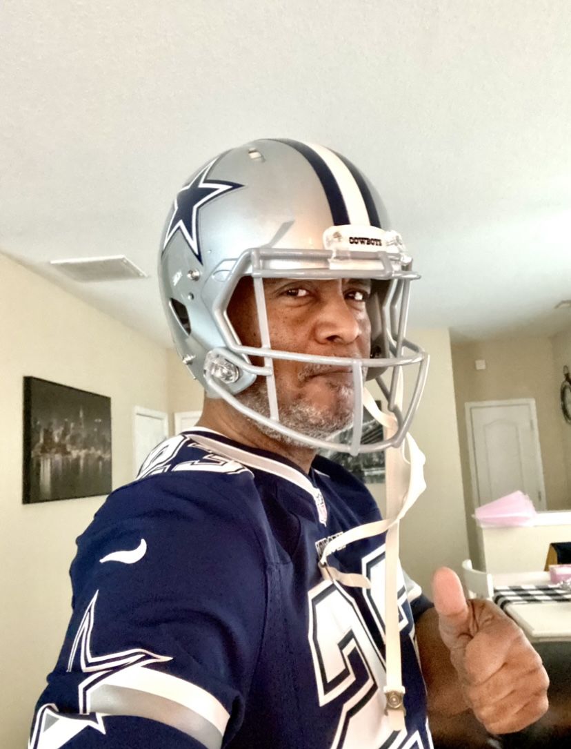 Customer photo review of Dallas Cowboys Riddell Speed Authentic Football Helmet