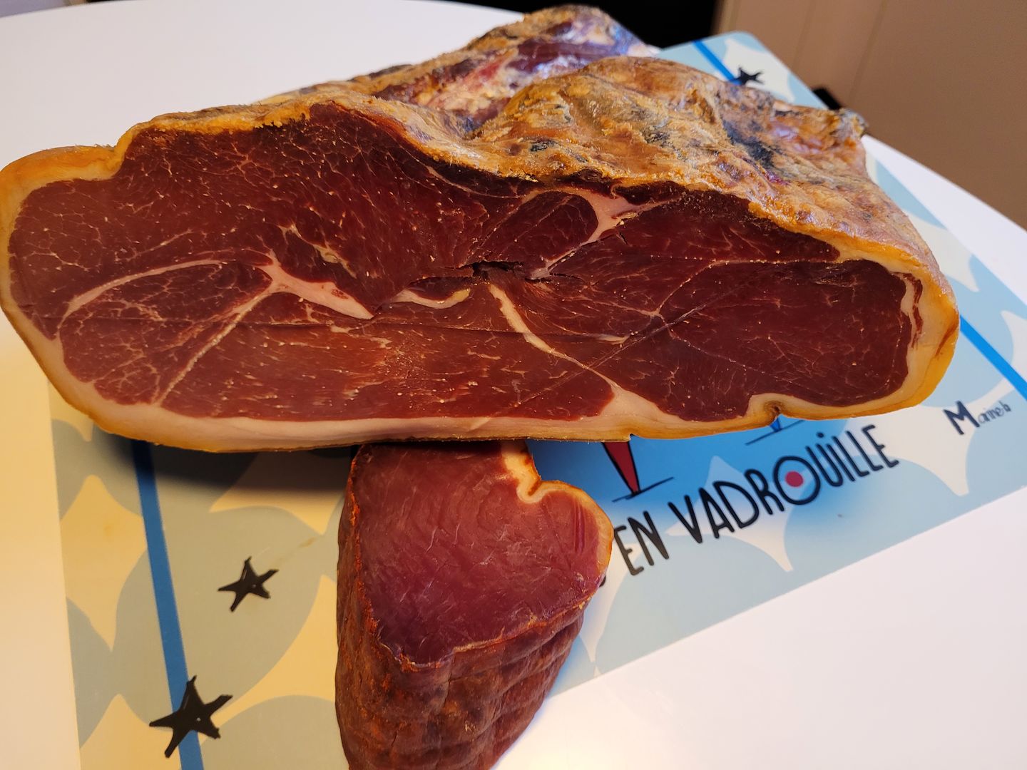 Customer photo review of Jambon de Mangalitza 30 mois (demi pièce)