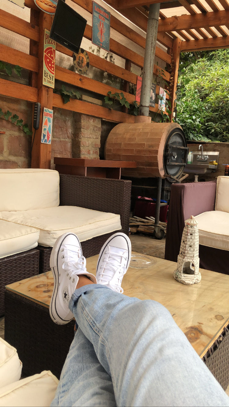 Customer photo review of Zapatilla Converse Chuck Taylor Hi Plataforma Mujer Blanco