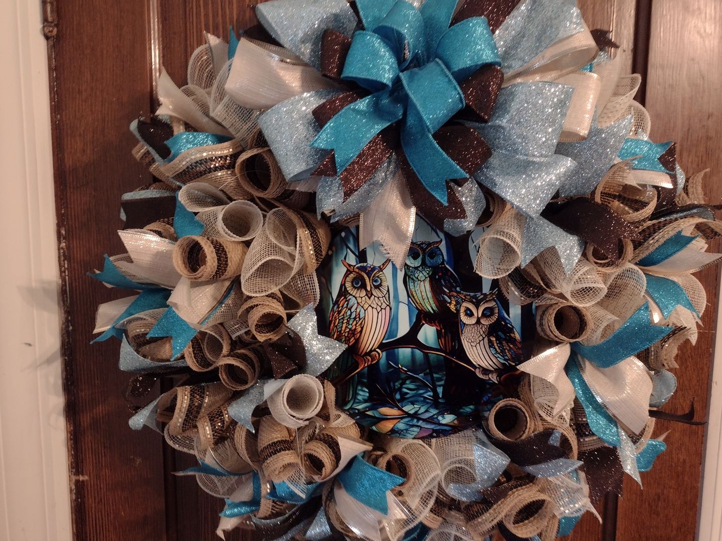 Customer photo review of Mounting Squares Bag of 100 - DECOE-002, attach a wreath sign, sign attachment