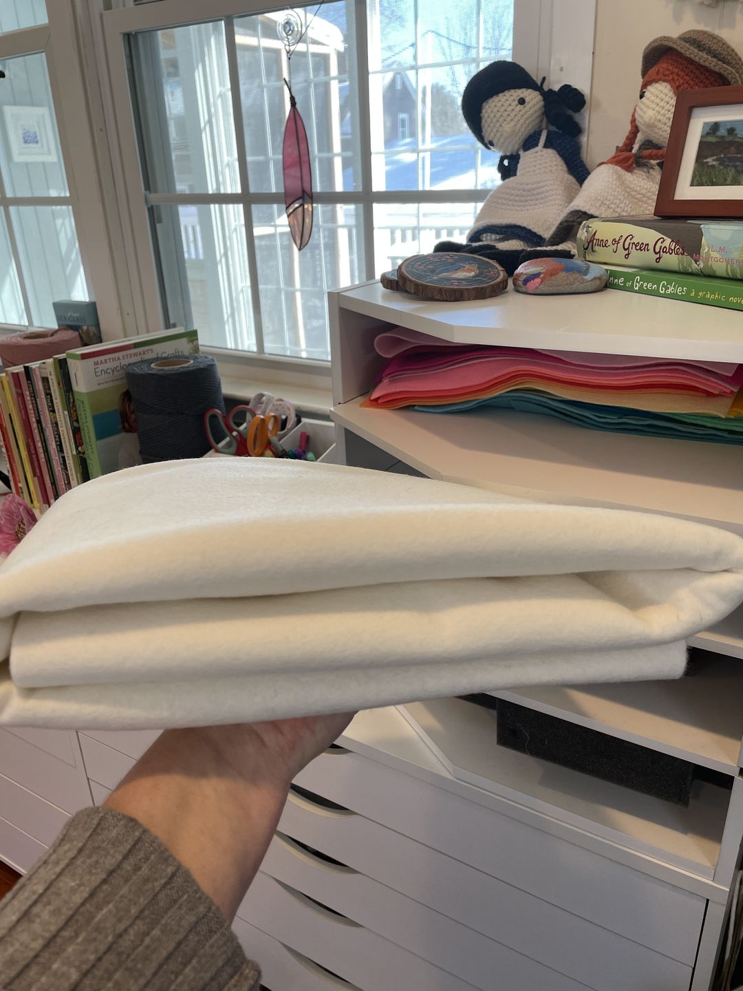 Customer photo review of 100% Wool Craft Felt By Yard
