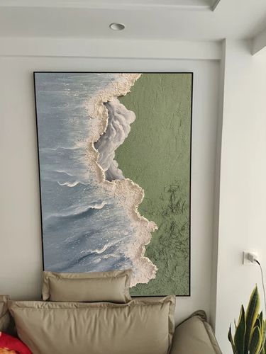 Customer review photo for Plaster Art Texture Painting #SG011