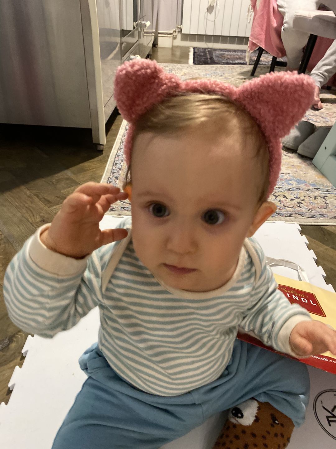 Customer photo review of Cherry Blossom Organic Baby Bodysuit Set