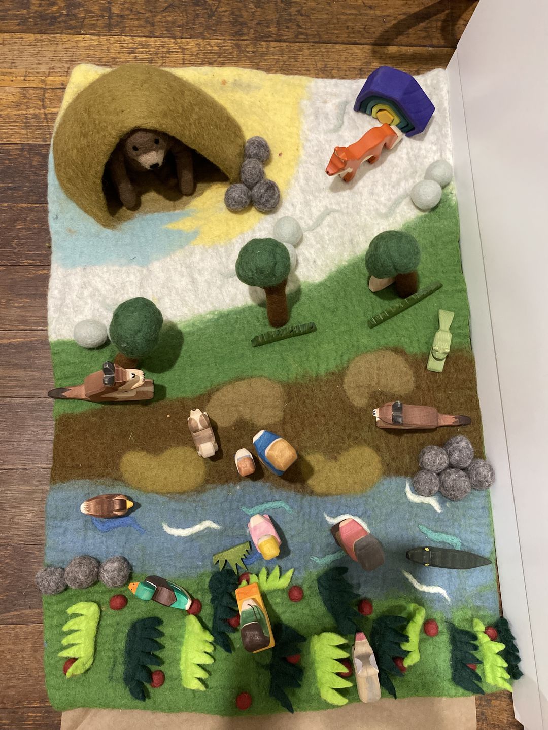 Customer photo review of Bear Hunt Play Mat Playscape