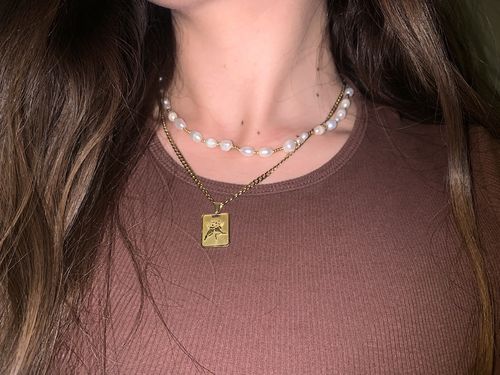 Customer photo review of Freshwater Pearl Collar