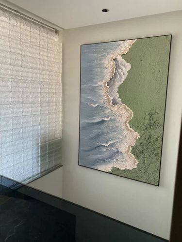 Customer review photo for Plaster Art Texture Painting #SG011