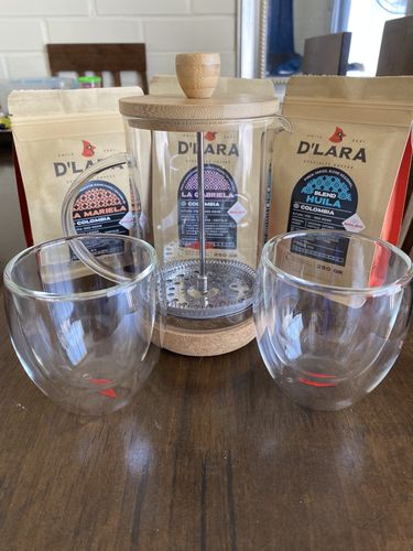 Customer photo review of Set 2 vasos doble pared Palermo 200ml - Oroley