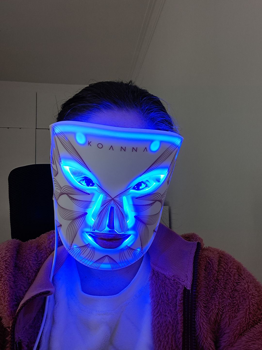 Customer photo review of LED Light Therapy Mask