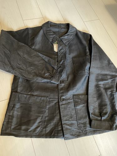 Customer photo review of 【~40's】French Vintage Black Light Moleskin Work Jacket "Vulcain" "Dead Stock"