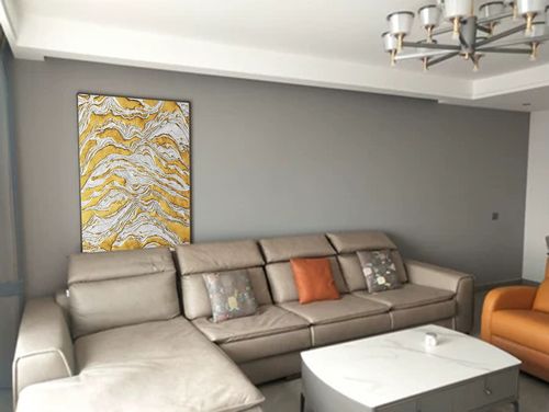 Customer review photo for Plaster Art Texture Painting #SG009
