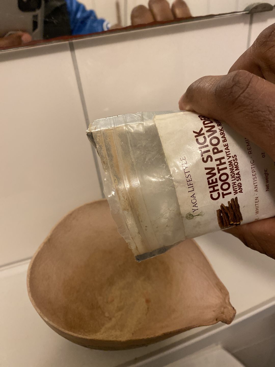 Customer photo review of Jamaican Chew Stick Herbal Tooth Powder