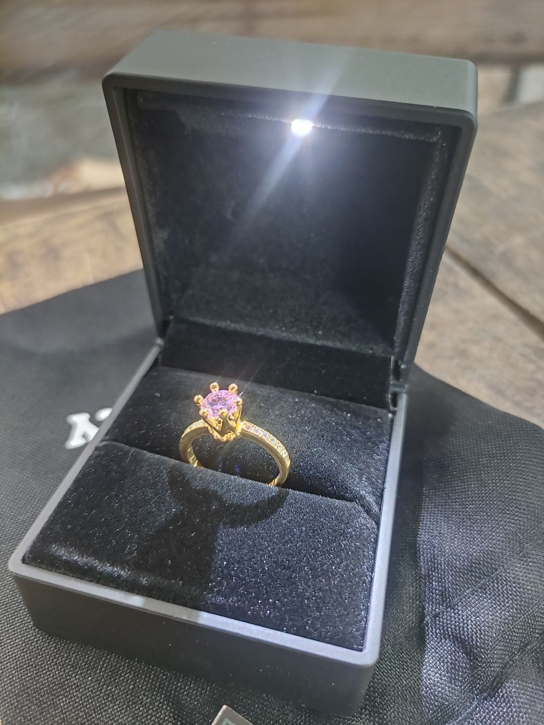 Customer photo review of 1ct Royal Crown Engagement Ring
