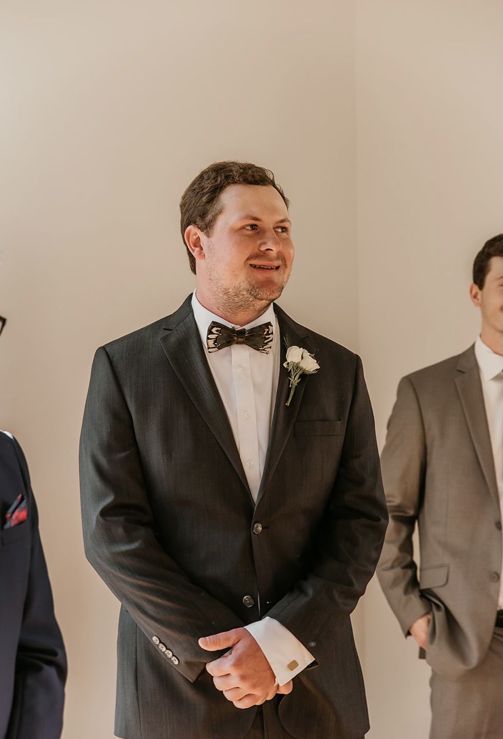 Customer photo review of The Hunter- Feather Bow Tie