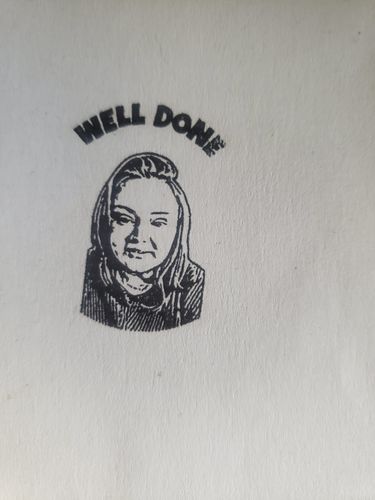 Customer photo review of Self-Inking Face Stamp