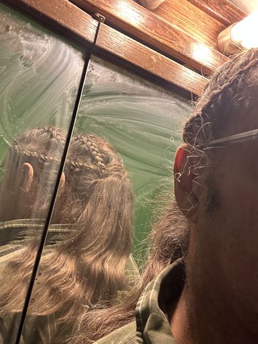 Customer photo review of Full Shine 100% Human Hair Ponytail Extensions Balayage Highlights (#2/8/2)