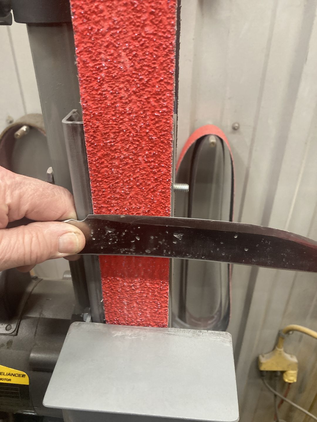 Customer photo review of 2" x 48" Sanding Belts for Stock Removal